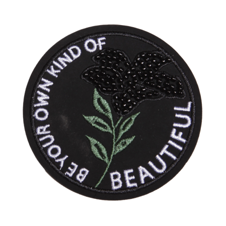 Be Your Own Kind of Beautiful Round Badge Patch