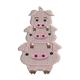 Pig Embroidery Patches For Clothes