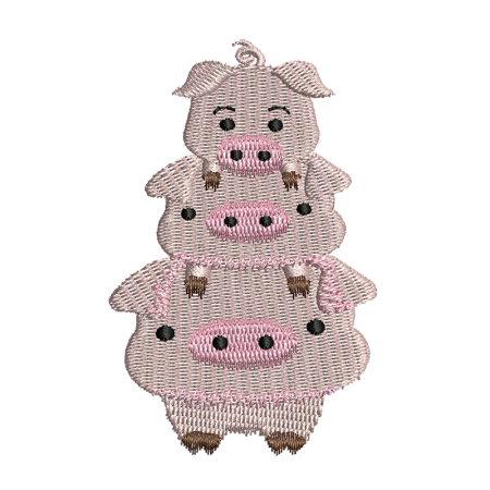 Pig Embroidery Patches For Clothes