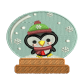 Snowglobe Penguin On Jeans Patches