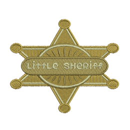 Little Sheriff Embroid Iron On Patches