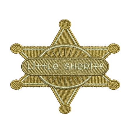Little Sheriff Embroid Iron On Patches