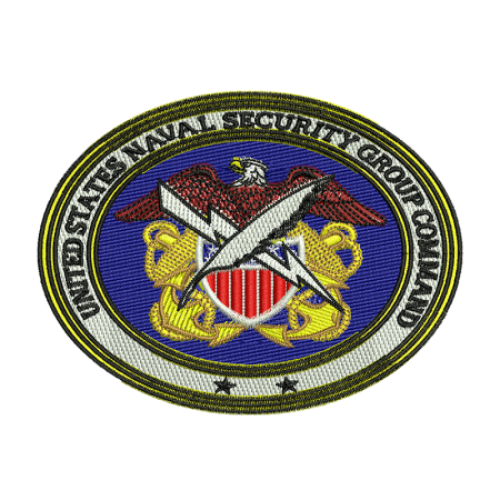 Naval Security Group Military Jean Jacket Embroidery Fabric Patch