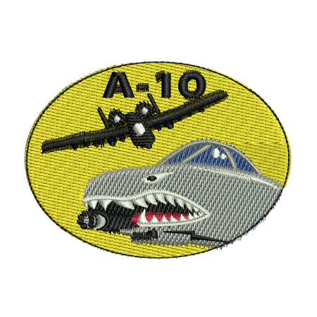 A-ten Warthog Embroidery Digitizing Vest Patches