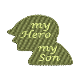 My Hero My Son Military Embroidery On Shirt