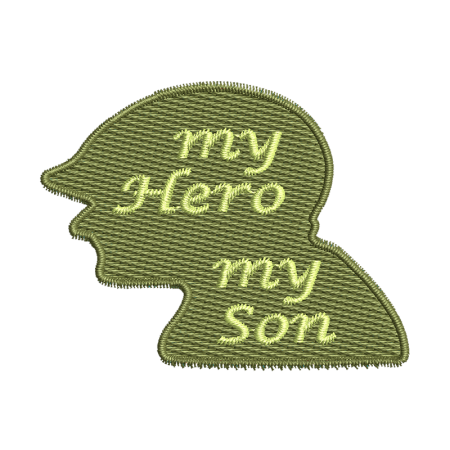 My Hero My Son Military Embroidery On Shirt