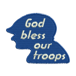 God Bless Our Troops Embroidery For Beginners