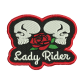 Lady Rider Skull Custom Embroidery Near Me
