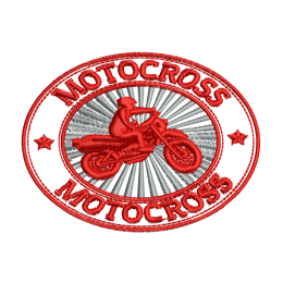Custom Motocross Embroidery Digitizing Patches For Clothes