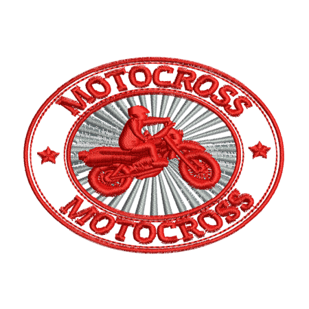Custom Motocross Embroidery Digitizing Patches For Clothes