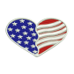 American Flag Heart Embroidery Services Near Me Jean Patches