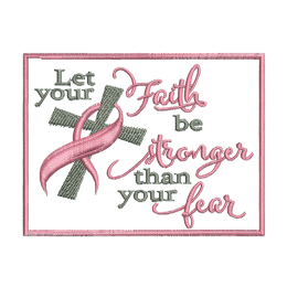 Let Your Faith Be Strong Embroidery Designer