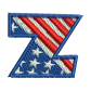 Star Spangled Letter Z Jean Jacket Embroidery