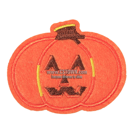 Pumpkin Motif Embroidery Patch