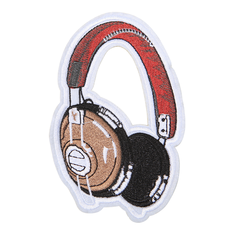 Trendy Headphone Motif Embroidery Patch CSTOWN