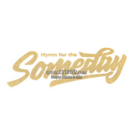 Gold Glitter Hymn for the Someday Patch