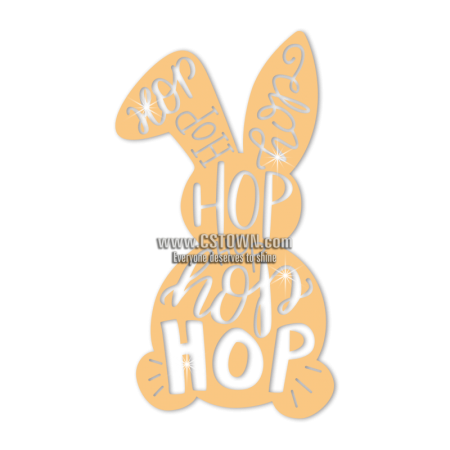 Letter Hop Rabbit Heat Transfer