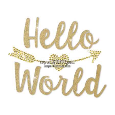 ISS Hello World Nailhead Decal