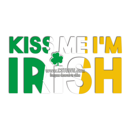 Bulk Letters Kiss Me I Am Irish Vinyl Transfers