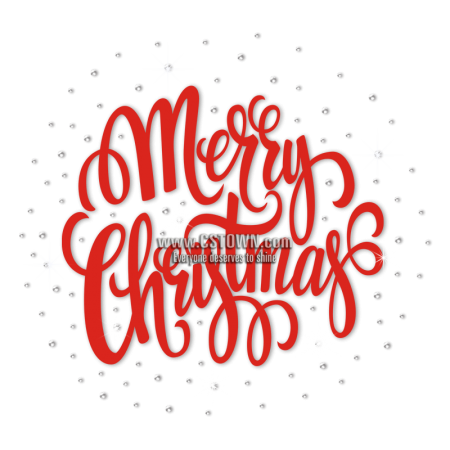 Red Christmas Themed Rhinestone Transfer for Shirts