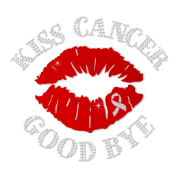 Kiss Cancer Goodbye Breast Cancer Themed Heat Transfer