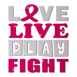 Stock Love Live Play Fight Pink Ribbon Heat Transfer