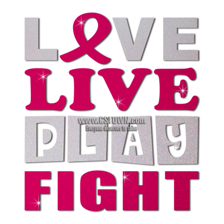 transfer ribbon fight heat play pink cstown