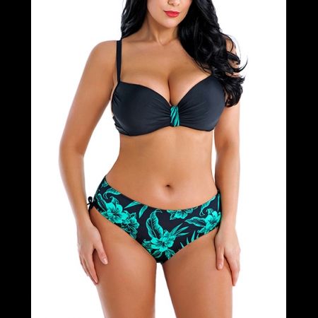 Over Size Sexy Pattern Print Bikini Sets