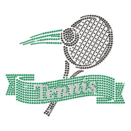 Bling Rhinestone Transfer Tennis Heat Press Decal