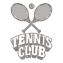 Bling Wholesale Tennis Club Rhinestone Transfer