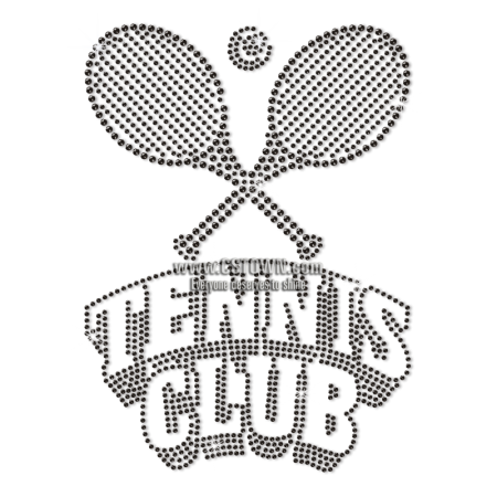 Bling Wholesale Tennis Club Rhinestone Transfer