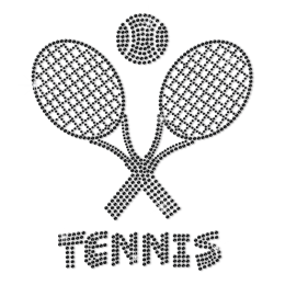 Custom Sparkle Tennis Rhinestone Transfer For Hoodies