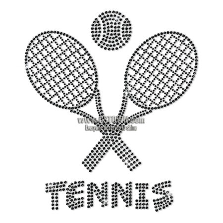 Custom Sparkle Tennis Rhinestone Transfer For Hoodies