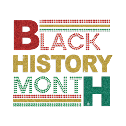 Black History Month Rhinestone & Glitter Iron On Transfer