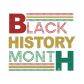 Black History Month Rhinestone & Glitter Iron On Transfer