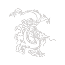 Crystal Dragon Rhinestone Iron on Transfer