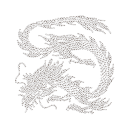 Crystal Dragon Rhinestone Iron on Transfer