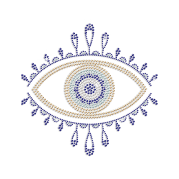 Eye Rhinestone Iron on Transfer