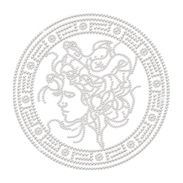 Medusa Rhinestone Iron on Transfer