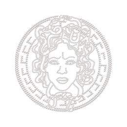 Medusa Iron on Rhinestone Transfer