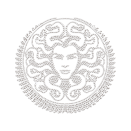 Medusa Iron on Rhinestone Transfer