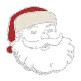 Santa Glitter & Rhinestone Heat Transfer