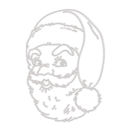 Santa Rhinestone Heat Transfer