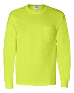 Gildan-Ultra Cotton® Long Sleeve Pocket T-Shirt-2410