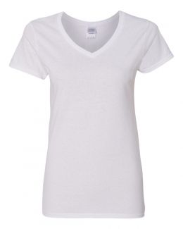 Gildan-Heavy Cotton™ Women’s V-Neck T-Shirt-5V00L