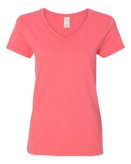 Gildan-Heavy Cotton™ Women’s V-Neck T-Shirt-5V00L